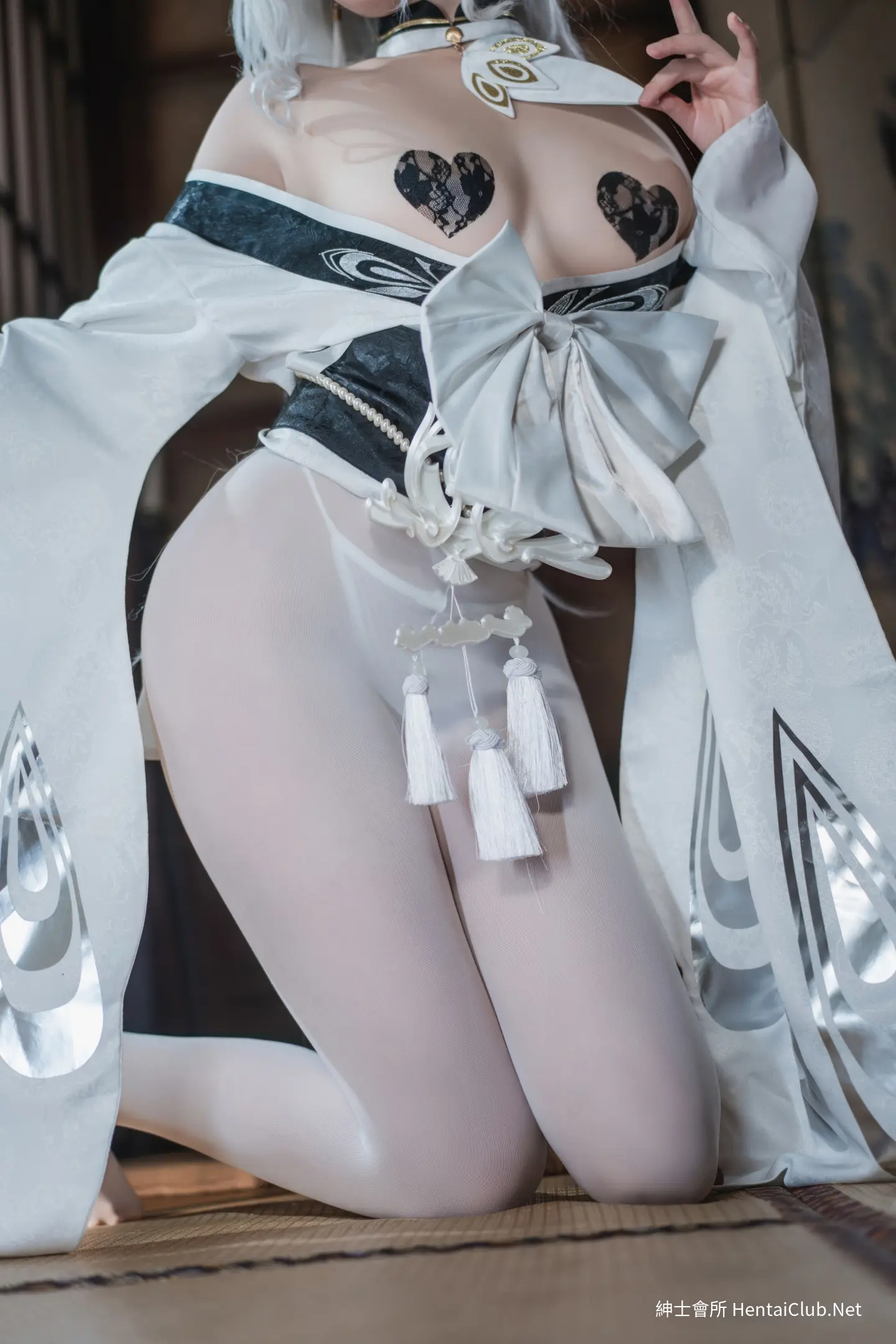 Natsuko Natsuko Blue Blue Line White Japanese Clothes - 59